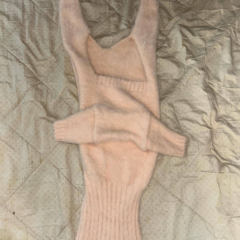 Target The Cuddle Collab L/XL Dog turtleneck sweater full body soft pink - Picture 2 of 11